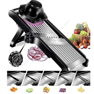 Mandoline de cuisine en acier inoxydable, trancheuse réglable pour légumes et fruits, vente en gros - Product Image 1