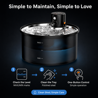 Fontaine à eau sans fil pour chat, nouveau distributeur d'eau automatique pour animaux de compagnie, rechargeable, gamelle sans fil pour chien