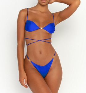 <span class=keywords><strong>Maillot</strong></span> De Bain De Luxe De Designer Brésilien Pour Femmes Bikinis Beachwear String Bikini Ensemble Fabricants - Product Image 4