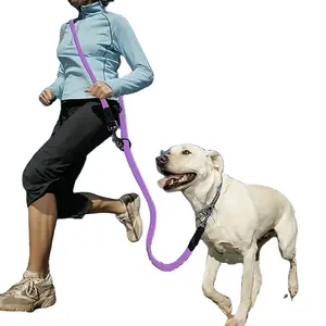 Su geçirmez köpek tasması ve tasma evcil hayvan tasma köpek kancası ayarlanabilir toka d toka pvc eller serbest halat köpek tasma