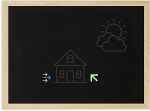 <span class=keywords><strong>Tableau</strong></span> effaçable à l'eau avec cadre en bois pour l'enseignement et l'affichage - Product Image 4