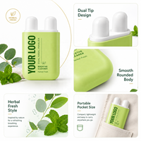Inhalador Nasal Doble de Aromaterapia Natural OEM con Doble Orificio para Aumentar la Concentración y la Velocidad Mental