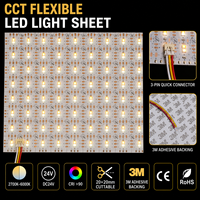 Feuille de rétroéclairage LED en pierre découpable, panneau LED à CRI 90 élevé, tapis lumineux adhésif 3M pour projets intérieurs de luxe en onyx