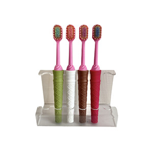 4-Pack Gift Box Soft Bristle Adult <strong>Toothbrush</strong> Wide Head Convex for Gum Care Small Head Cleaning for Household Couple <strong>Frozen</strong> - Product Image 5