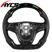 Accessoires de voiture pour Chevrolet SS Camaro LS 2014-2017, volant personnalisé en fibre de carbone avec affichage LED du régime moteur