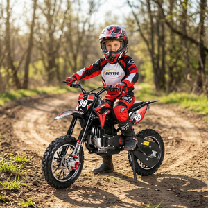 Moto tout-terrain miniature de haute qualité, durable, 49cc, 4 temps, sûre et stable, rouge et noir, en fer, <span class=keywords><strong>pour</strong></span> les jeunes - Product Image 3