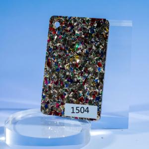 Feuilles d'acrylique découpées au laser vertes avec paillettes bleues et violettes, service de découpe inclus, épaisseur 3mm/4mm/5mm - Product Image 6