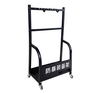 Riot Control <b>Equipment</b> Rack Small 550x400x980mm Wheeled Storage For <b>Security</b> Supplies - Product Image 2