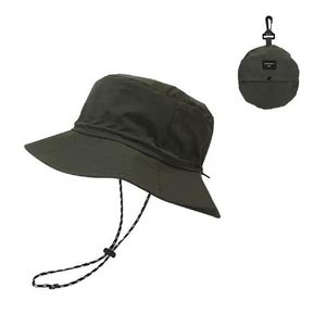 Chapeau Bob Pliable en Polyester Imperméable pour Enfants, Idéal pour l'Extérieur, Chapeau de Pêche Compact avec Sangle Mentonnière et Pochette de Rangement pour le Voyage - Product Image 1