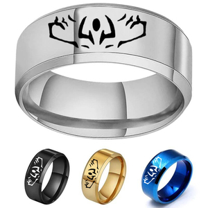 <span class=keywords><strong>Anime</strong></span> Jujutsu Kaisen Ryomen Sukuna Itadori Yuji Ring Cosplay Party Männer Frauen Edelstahl Ring Schmuck Prop Zubehör Geschenk - Product Image 6