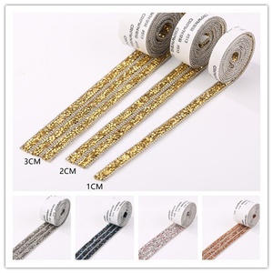 Manufacturers Supply Eco-Friendly 3D DIY Jewelry Accessories 1CM <strong>Resin</strong> Drill <strong>Strip</strong> Bead Chain Rhinestone Patch - Product Image 2