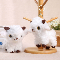 Porte-clés en peluche personnalisé en forme de mouton, porte-clés en peluche d'animal personnalisé, porte-clés en peluche de haute qualité, personnalisé