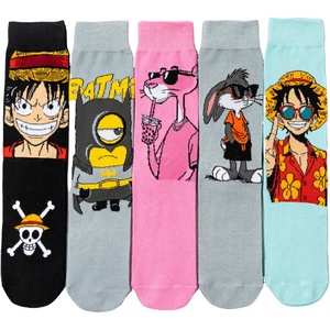 Tide Spring Casual Cotton Anime <strong>Socks</strong> One Piece Luffy for for Men &amp; Women; Mid-Calf Anti-slip Trendy <strong>Socks</strong> - Product Image 1