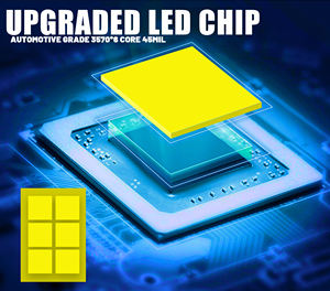 ชิปสำหรับ H11 H7 T1พลังงานสูง90W 9005 IP68 9012 3570ชิปท่อทองแดงคู่ H4ไฟหน้า LED CANbus - Product Image 4