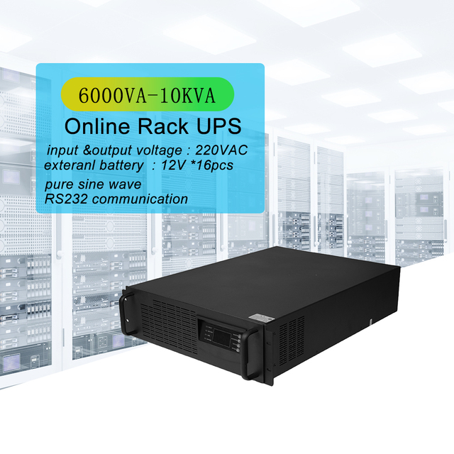 Online UPS 1KVA 3KVA 6KVA 10KVA 1 Phase Rack UPS Backup Power Supply