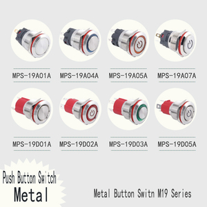 PA66 kim loại ánh sáng đẩy nút chuyển đổi Wintai-tech 16 mm kim loại nút chuyển đổi Kim Loại chuyển đổi - Product Image 5