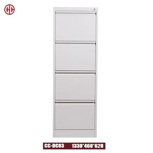 Armoire à dossiers moderne pliable en métal à 4 tiroirs avec serrure à clé pour la maison, le bureau et l'atelier - Product Image 2