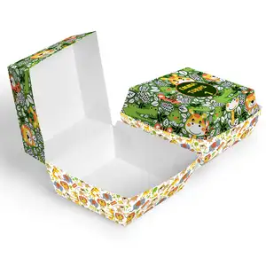 Bán buôn tùy chỉnh nóng thức ăn nhanh bao bì gạo đưa ra <span class=keywords><strong>KFC</strong></span> pháp chiên gà cốm cánh Takeaway ăn trưa hộp giấy - Product Image 1