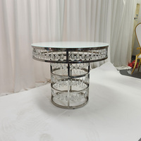 El Último Diseño de Mesa de Pastel de Boda de Acero Inoxidable de Lujo, Adecuada para Bodas, Banquetes, Fiestas y Hoteles