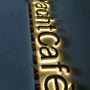 Custom LED Backlit Logo Signage Outdoor Indoor Waterproof Brand Name <b>Lighted</b> <b>Letter</b> Sign Manufacturer - Product Image 1