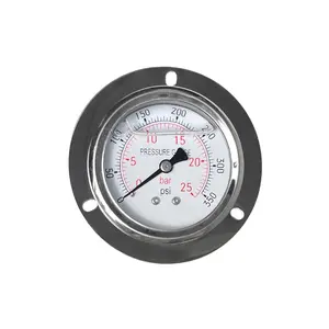 837-1 यू ट्यूब मैनोमीटर दबाव गेज स्टेनलेस स्टील के सामने फ्लैंज - Product Image 1