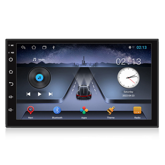 Touch Screen Car DVD Player Universal 7 Inch TS7 Android Car Radio Double Din Car Stereo with GPS Navigation WIFI BT OEM 4-core