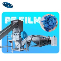Línea de lavado de reciclaje de plástico, bolsas de residuos de alta calidad, totalmente automática