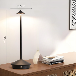 Lámpara de mesa Led recargable inalámbrica de estilo europeo contemporáneo, lámpara de escritorio de aluminio con ahorro de energía para restaurante, barra de luz inalámbrica - Product Image 2