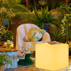 Tabourets <span class=keywords><strong>de</strong></span> <span class=keywords><strong>Bar</strong></span> Cubiques LED Modernes pour Discothèques, Hôtels et Restaurants, Mobilier en Plastique PE Lumineux pour Extérieur - Product Image 4