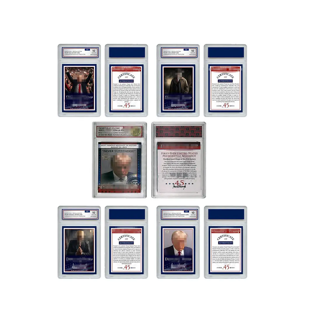 Design personalizzato EX-presidenti VIP famosa carta di Trading Card nel caso del titolare per i sostenitori 2024 carta regalo collezionabile