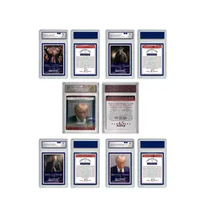 Customized Design EX-Presidents VIP Famous Trading Card Paper In Holder Case For 2024 Supporters Collectible Card Gift