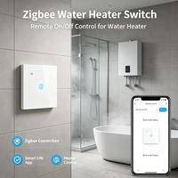 Interrupteur Zigbee UBARO 40A pour chaudière et chauffe-eau, compatible Alexa et Alice, commande vocale, programmation, panneau tactile mural intelligent, Smart Life 220V