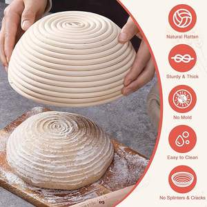 Venta caliente <span class=keywords><strong>Benetton</strong></span> Bread Proofing Kit de cesta para hornear OEM Sourdough Bolsas de papel Suministros con espátula de silicona - Product Image 4