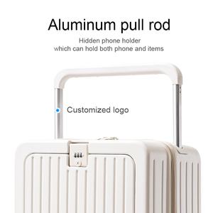 2024 מכירות חמות pc חזית פתוחה 20 אינץ 'לשאת על מטען מטען כללי תא מטען גדול ידית תא מטען עם יציאת USB - Product Image 2