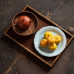 Handmade Ceramic <b>Tea</b> <b>Tray</b> With Auspicious Cloud Design Dehua Pot Stand For <b>Tea</b> Serving And Snacks - Product Image 1