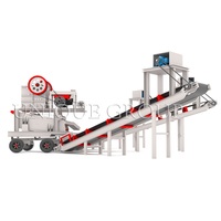 NOUVEAU Petit concasseur de pierres de roche portable Prix Mini concasseur à mâchoires diesel mobile en PE 250x400 pour la vente