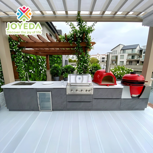 Meubles de barbecue d'extérieur JOYEDA, armoire de cuisine modulaire Green Egg, acier inoxydable 304 316 avec four à <span class=keywords><strong>pizza</strong></span>, cuisine d'extérieur - Product Image 2