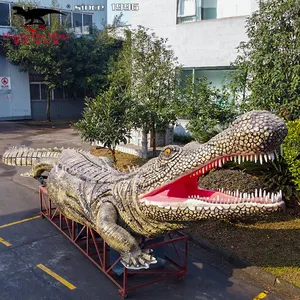 Zoo Theme Park Animal Robot Life Size Modelo de crocodilo Animatronic