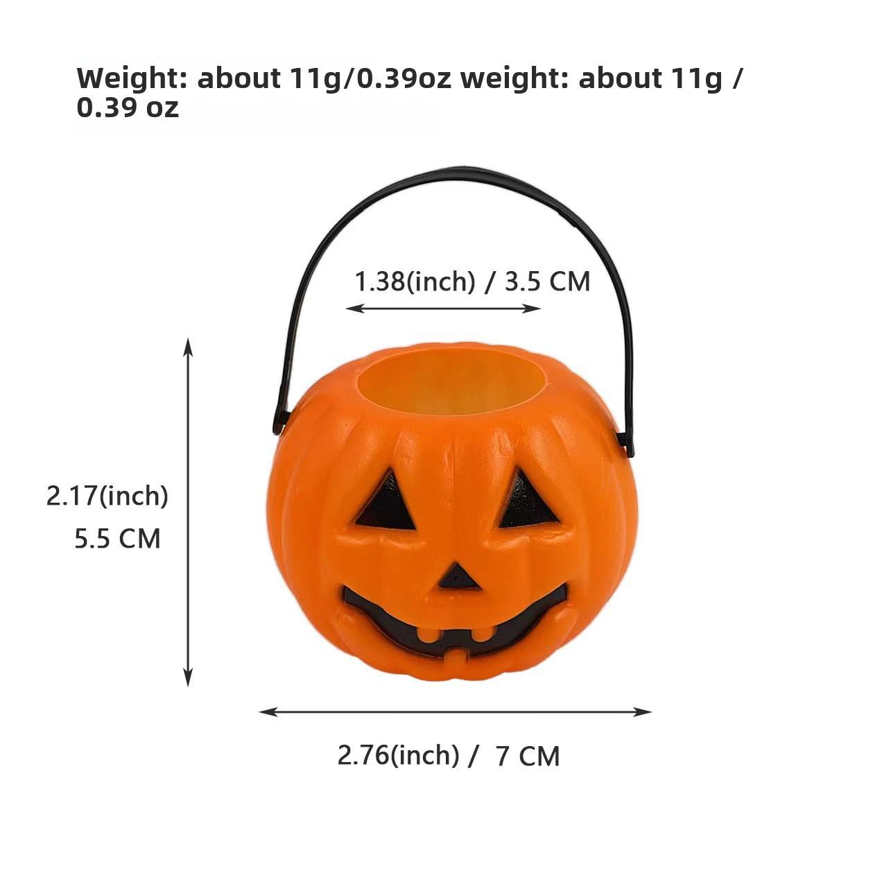 Seau citrouille triangulaire
