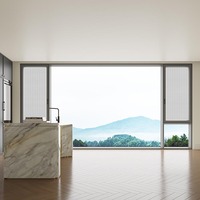 Ventanas Abatibles Modernas con Marco de Aluminio y Vidrio Templado con Rotura de Puente Térmico, Resistentes a Huracanes, para Cocina y Baño