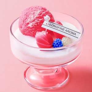100% cera de soja helado postre aroma redondo hecho a mano aromaterapia vela regalo Día de San Valentín cumpleaños <span class=keywords><strong>Navidad</strong></span> flor eterna - Product Image 1