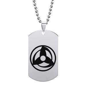 Collar de Anime Akatsuki, Uchiha <span class=keywords><strong>Itachi</strong></span> <span class=keywords><strong>Sharingan</strong></span>, Colgante de Metal Ninja, Accesorio de Cosplay para Hombre y Mujer, Regalos de Halloween - Product Image 2