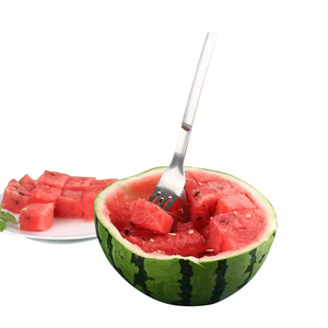2 in 1 <b>Watermelon</b> Fork Slicer Multi-purpose <b>Watermelon</b> Slicer <b>Cutter</b> Knife Stainless Steel Kitchen Fruit Cutting Fork - Product Image 2