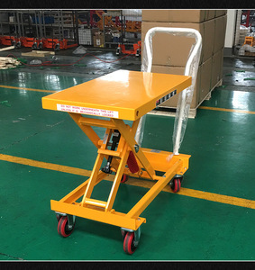 Chariot élévateur à ciseaux chariot à plate-forme à ressort mobile moule à poussée manuelle chariot de levage à ressort mobile chariot plat à levage automatique
