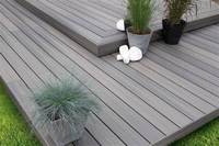 Sol d'extérieur composite en plastique, sur mesure, imperméable, 3d, wpc, 50% bois