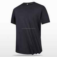 T-shirt unisexe à col rond et manches courtes en jersey extensible 4 directions, polyester et élasthanne, respirant, écologique, anti-boulochage, séchage rapide
