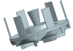 Cánh quạt, máy bơm và van, cánh quạt biển, khuôn cát in 3D, đúc, cho tàu biển - Product Image 3