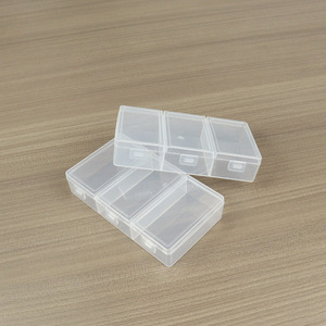 Transparent Plastic Storage Box With 3 Compartments 12.5x7x2.5cm For Jewelry Tools Electronics Fishing Gear - Product Image 3