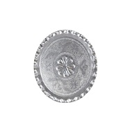 Sculpture d'aigle en métal plaqué argent blanc, artisanale, statue d'oiseau en aluminium de luxe, décoration de table moderne pour la maison ou le bureau