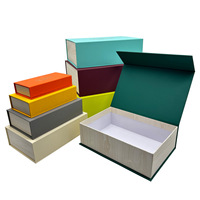 Boîte cadeau haut de gamme en carton gris, modèle 066, série colorée sur mesure, avec couvercle rabattable, pour souvenirs d'entreprise